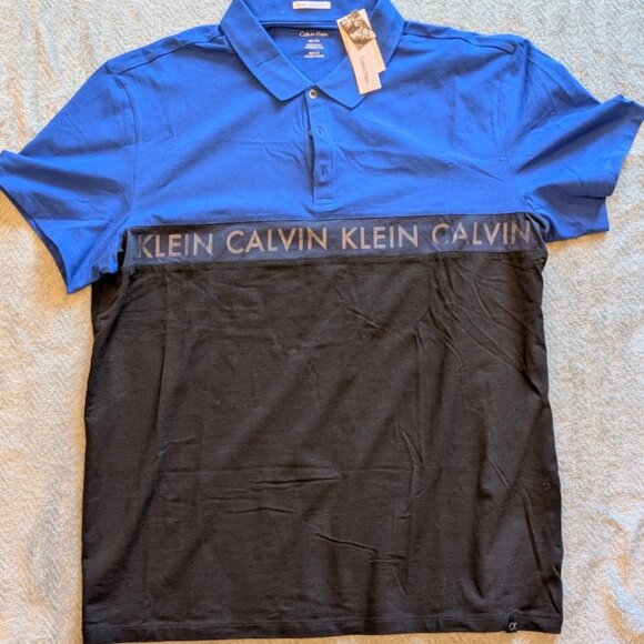 Calvin Klein Graphic Polo Shirt New with Tags - Men's XXL BodyFit CK - Picture 2 of 6